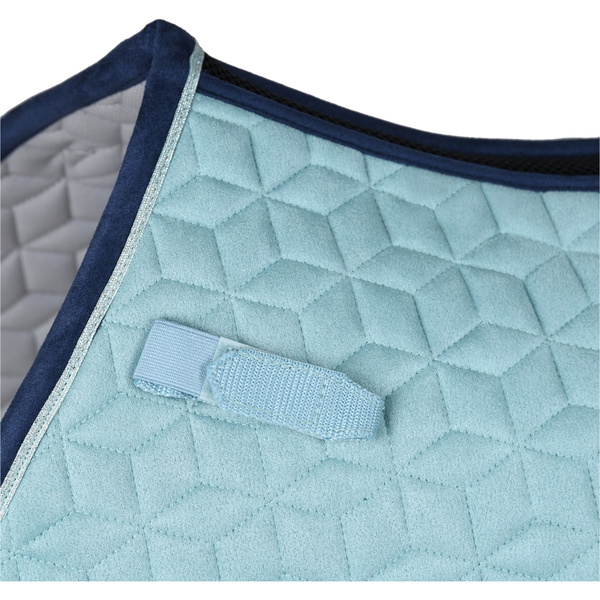 2026 WeatherBeeta Suede Elite Air-Tec Jump Shaped Saddle Pad 1030347001 - Aqua